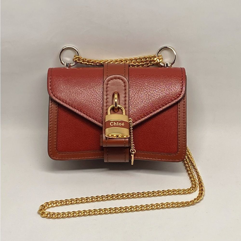 Chloé ABY Chain Mini Leather Shoulder Bag - Picture 2 of 15